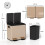 30L Dual Compartment Stainless Steel Bin, with Deodoriser Holders - Gold Tone 5