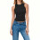 Damen-Tanktop mit Rippstrick, Rundhalsausschnitt, einfarbig, 1 Stück 1