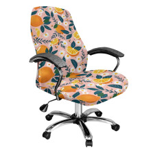 Housse extensible pour chaise pivotante Orange Marguerite S
