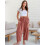 Women's Linen Wide Leg Pants Casual Loose Drawstring 2