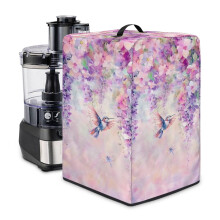 Housse de protection pour presse-agrumes, motif colibri, libellule et fleurs, 8 x 8 x 17 pouces