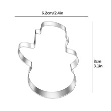 Emporte-pièces de Noël en acier inoxydable, motif bonhomme de neige et sapin