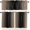 Kakisvart Ombre Köksgardinset Stångficka 86 cm 1