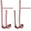 Sterling Silver Bar Open Hoop Earrings Huggie 1