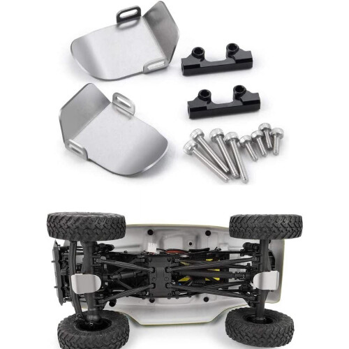 Axelskyddsplatta i rostfritt stål för SCX24RC Crawler