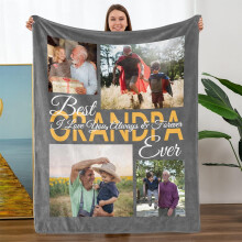 Couverture photo personnalisée pour papa - Cadeau sur mesure