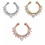 Fake Septum Clicker Nose Ring Non-Piercing Silver 18G 1pc 2