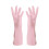 Heavy-Duty Rubber Kitchen Gloves Pink Waterproof Extra-Long 2