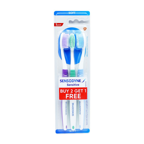 Sensodyne New Sensodyne - Sensitive - Soft Toothbrush x 3 Pack