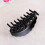 Hair Clips Black Plastic Claw Shape Non-Slip 2-Pack 6