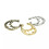 Fake Septum Clicker Nose Ring Non-Piercing Silver 18G 1pc 8