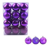 Décorations de Noël incassables, lot de 24, paillettes de 3,8 cm