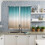 Teal Green Khaki Gradient Curtains 2-Pack 4