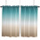 Teal Green Khaki Gradient Curtains 2-Pack 5