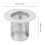 Shower Drain Strainer Stainless Steel 2 Pcs 2