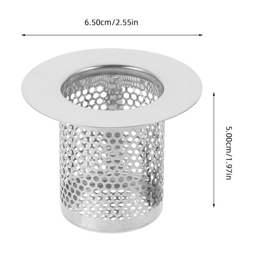 Shower Drain Strainer Stainless Steel 2 Pcs 1