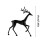 Leutsin Reindeer Christmas Decor Black Modern Deer Statue 2