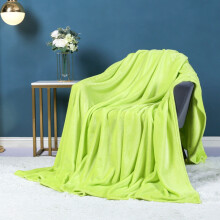 Solid Color Fleece Throw Blanket Green 40x60 Inch