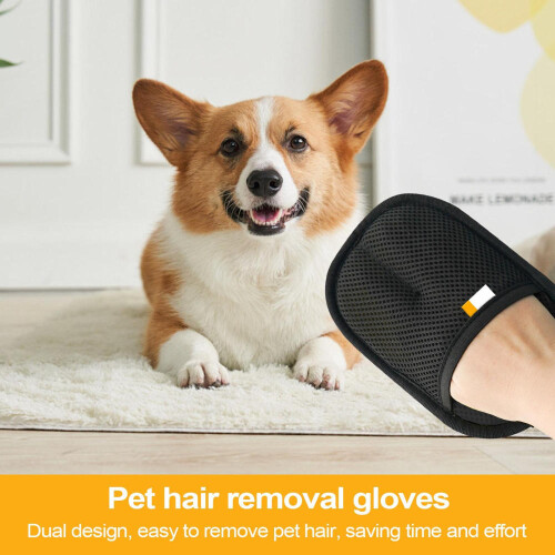 Cat Brush Glove for Shedding and Massage, Reusable 1