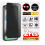 2 PACK Tempered Glass Screen Protector for iPhone 6 Black Colour Front & Back 1