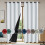 Blackout Curtains White Grommet Panel 39.37"W x 78.75"L 1