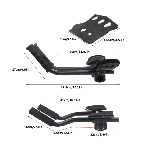 Aluminum Alloy Triathlon Handlebar Armrest Rod 2
