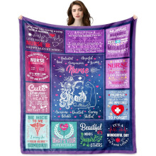 Nurse Gift Blanket 60x50 Inches for RN NP Student Nurses