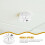 White Plastic Electrical Junction Box 4.64 x 4.32 x 1.97 in 7