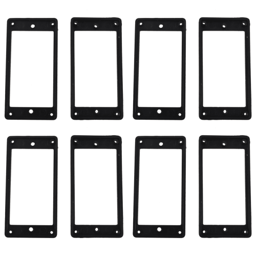 Flat Humbucker Pickup Mounting Ring Frame ABS 8 pcs