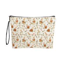 Kosmetiktasche mit rosa Hasenmotiv für Damen, ideal als Reise-Kulturbeutel