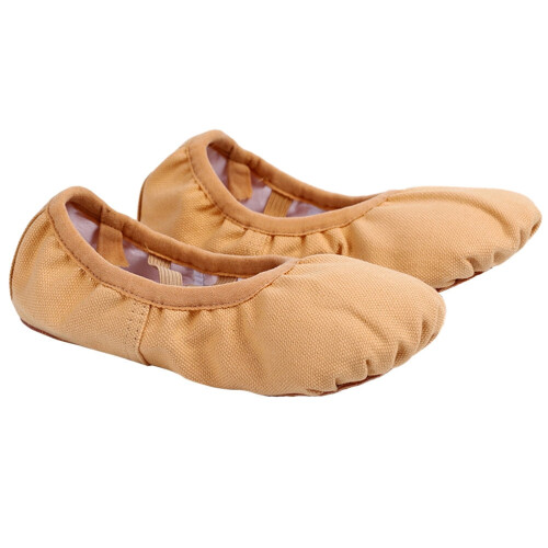 Mädchenballettschuhe, hellbraun, Größe 35 2