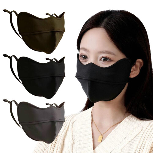 Fiber Winter Cycling Face Mask 5D Fishbone Design Unisex 1