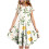 Mädchenkleid mit Blumenmuster und Volantärmeln 1
