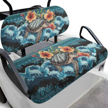 Coprisedili per golf cart con motivo tribale azteco, in poliestere antiscivolo