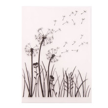 Plastic embossing folder template for scrapbooking
