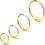 Titanium Nose Rings 20G/18G/16G 5–12mm Hoops 2Pcs 1