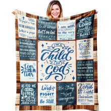 Christian Prayer Blanket for Women I Am a Child of God