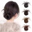 Synthetic Feather Half-tie Claw Clip Headband Lightweight 4