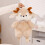 Christmas Elk Plush Pillow Beige 15.7 Inch 5