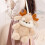 Christmas Elk Plush Pillow Beige 15.7 Inch 6