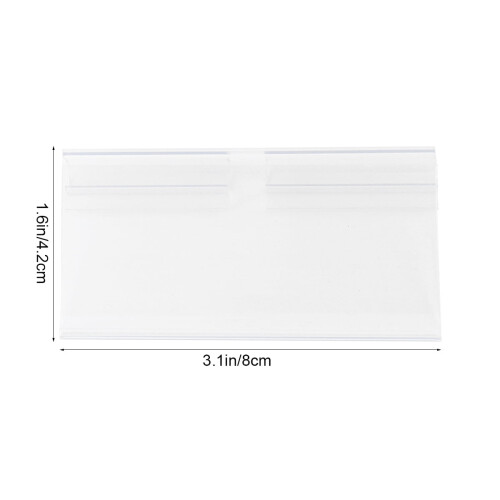 PVC Price Tags Transparent 100 Pieces 1