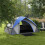 Two Man Single Room Dome Tent, with Accessories - Dark Blue/Grey 4