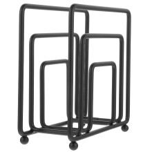 Porte-serviettes vertical en fer, finition mate.
