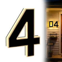 Virenlux Solar House Numbers LED 9 inch