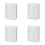 White Humidifier Replacement Filters 4-Pack High-Efficiency 1