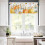 Golden Orange Fall Kitchen Curtains Set Rod Pocket 3-Piece 3