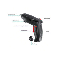 Cordless Electric Drill Set 3.6V 1800mAh Lithium Battery