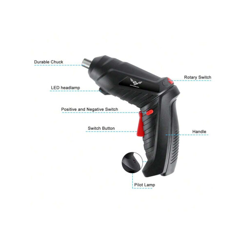 Cordless Electric Drill Set 3.6V 1800mAh Lithium Battery
