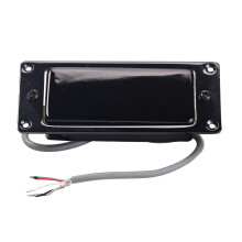 Black Metal Humbucker Guitar Pickup Set for Bass, Sealed,