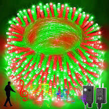 Guirlande lumineuse de Noël miniature 100 LED 10 m rouge et verte